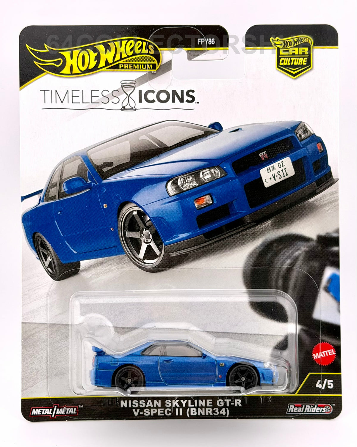 Hot Wheels Premium - Nissan Skyline GT-R V-Spec II (BNR34) - Timeless Icons 4/5