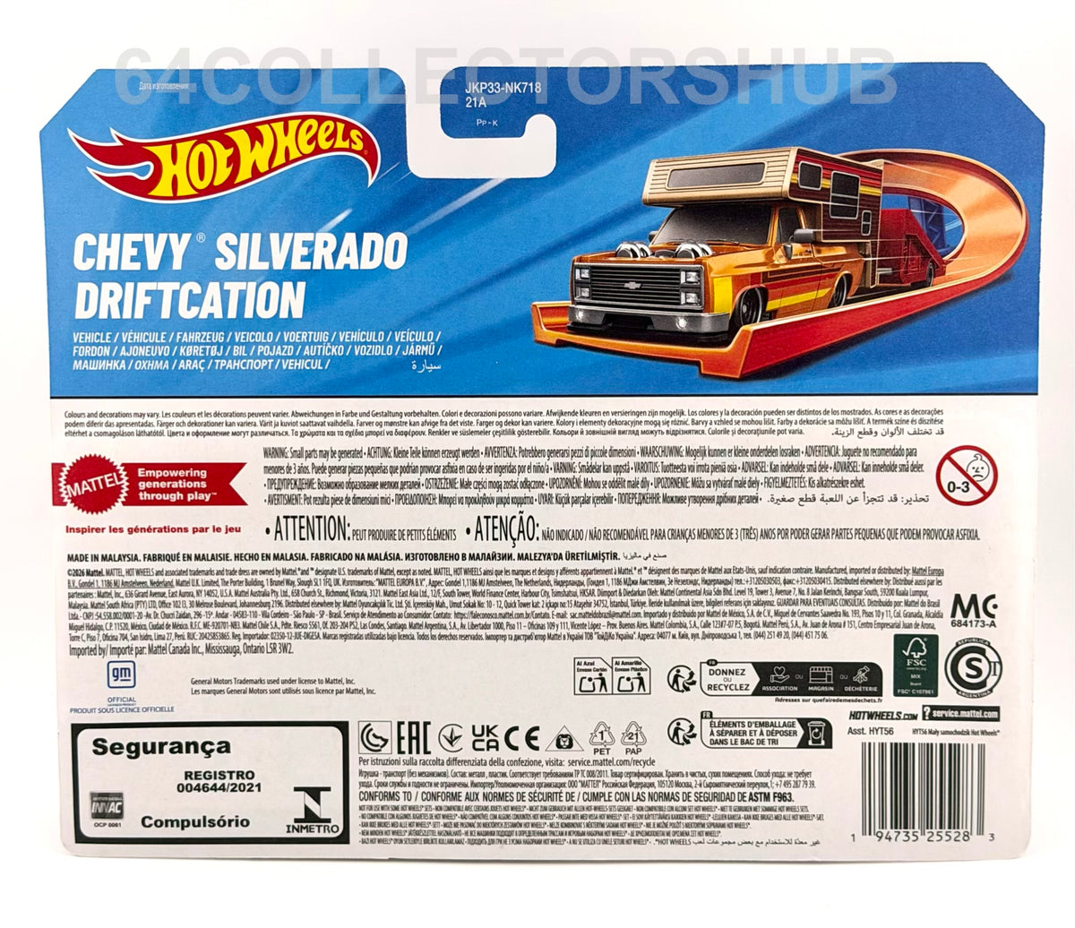 Hot Wheels - Chevy Silverado Driftcation - Orange - Track Fleet - 2026