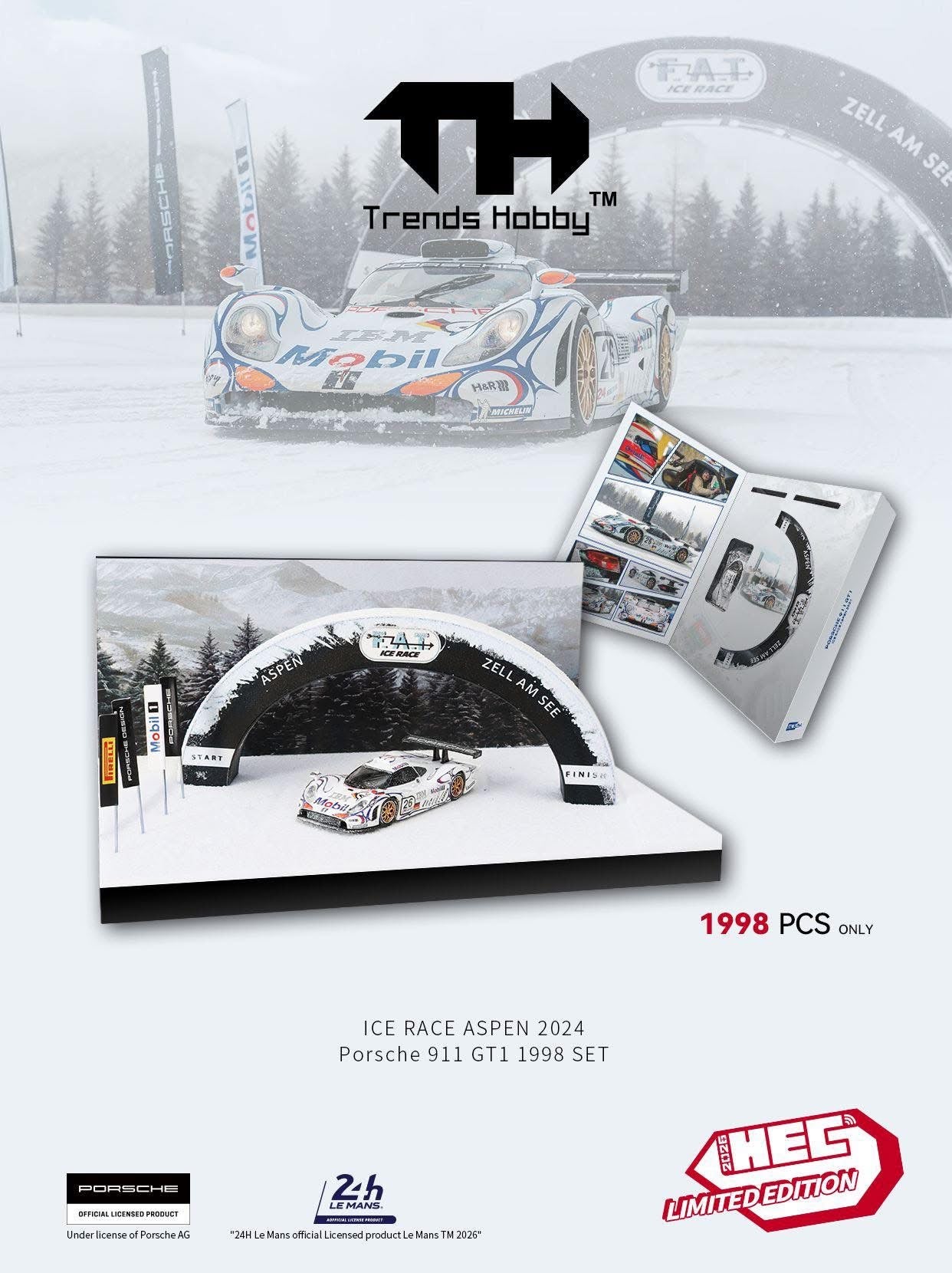 Trends Hobby Porsche 911 GT1 - Ice Race Aspen 2024 Set - HEC 2026 Exclusive