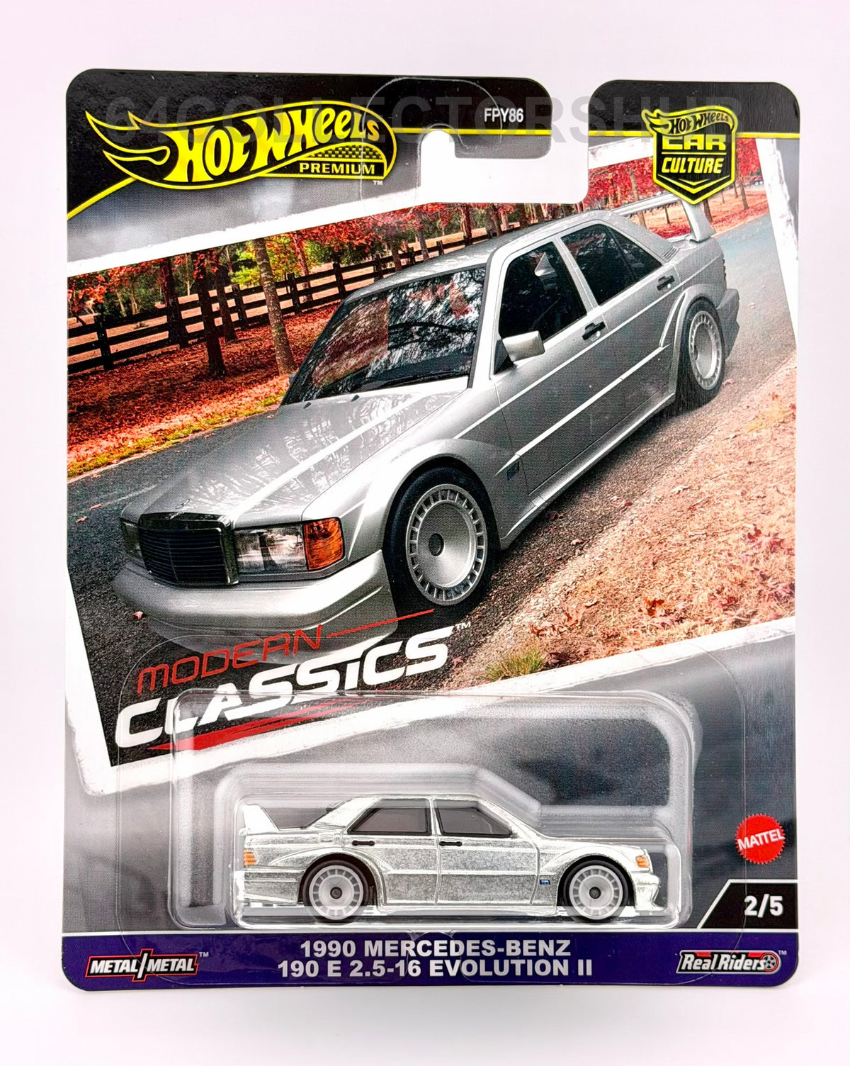 Hot Wheels Premium - 1990 Mercedes-Benz 190 E Evo II - Modern Classics
