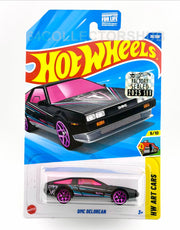 Hot Wheels - DMC DeLorean Black - HW Art Cars 36/250 - 2025 Factory Sealed Set