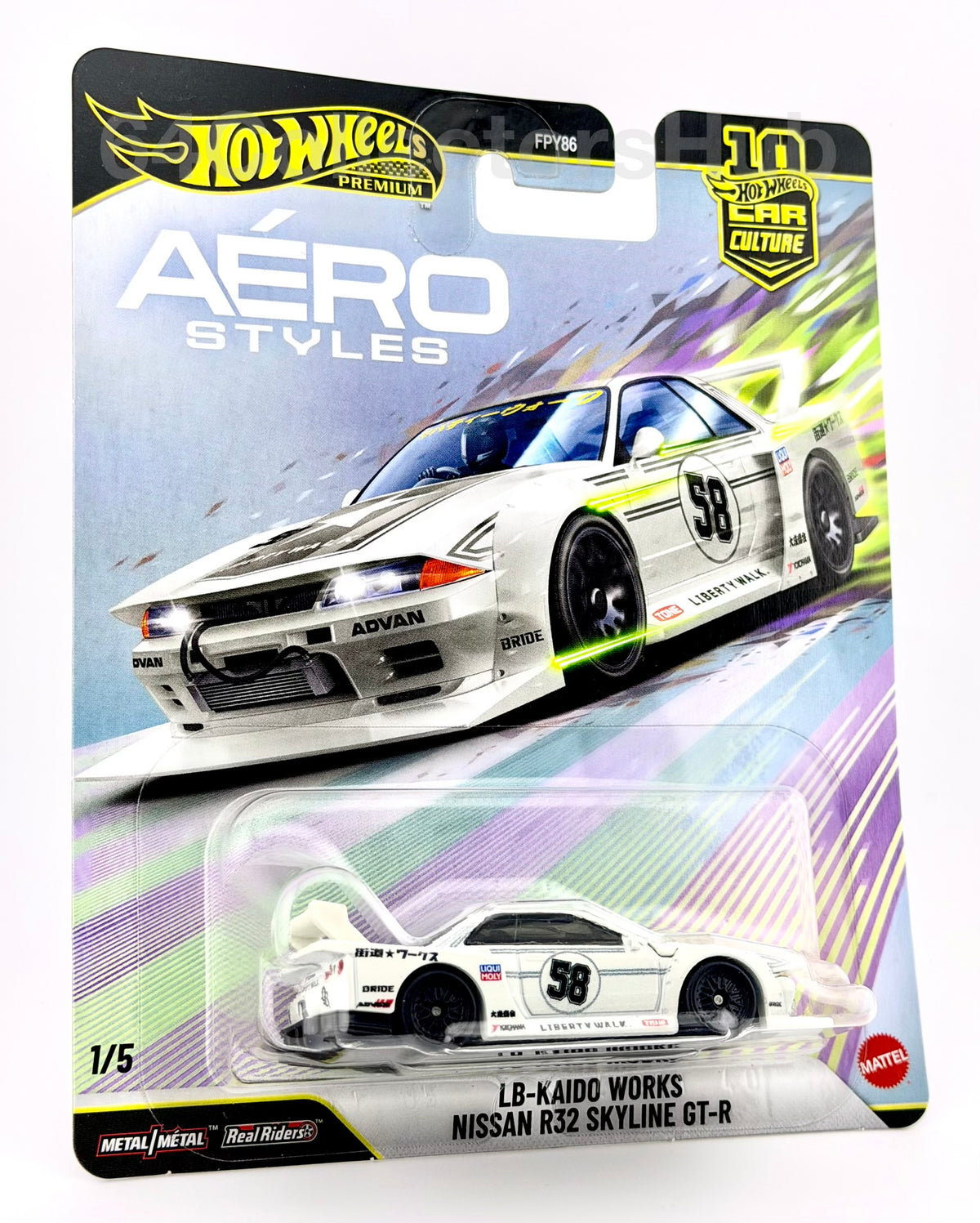 Hot Wheels Premium - Nissan R32 Skyline GT-R - LB-Kaido Works Aero Styles - 1/64