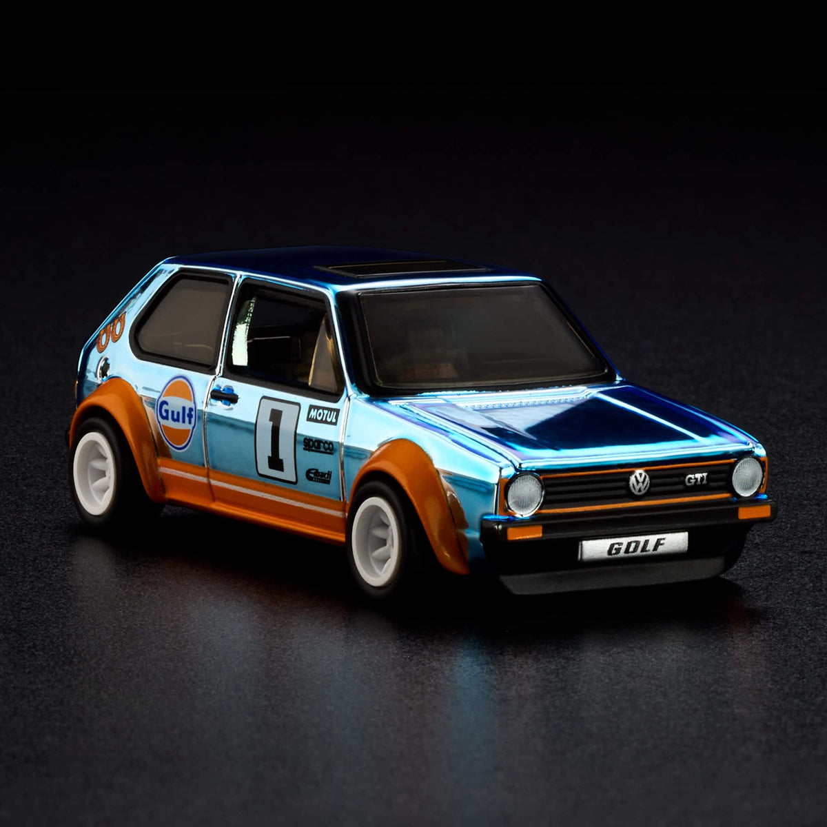Hot Wheels RLC - 1976 Volkswagen Golf Mk1 GTI - Gulf Racing - Blue - 1/64