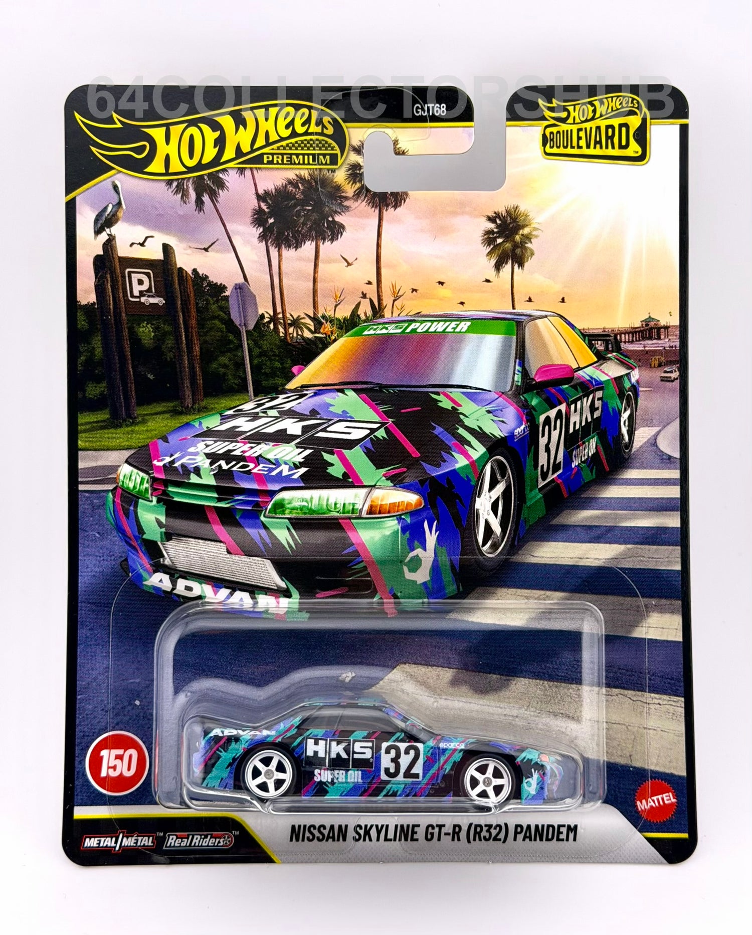 Hot Wheels Premium - Nissan Skyline GT-R R32 Pandem - HKS - Boulevard #150