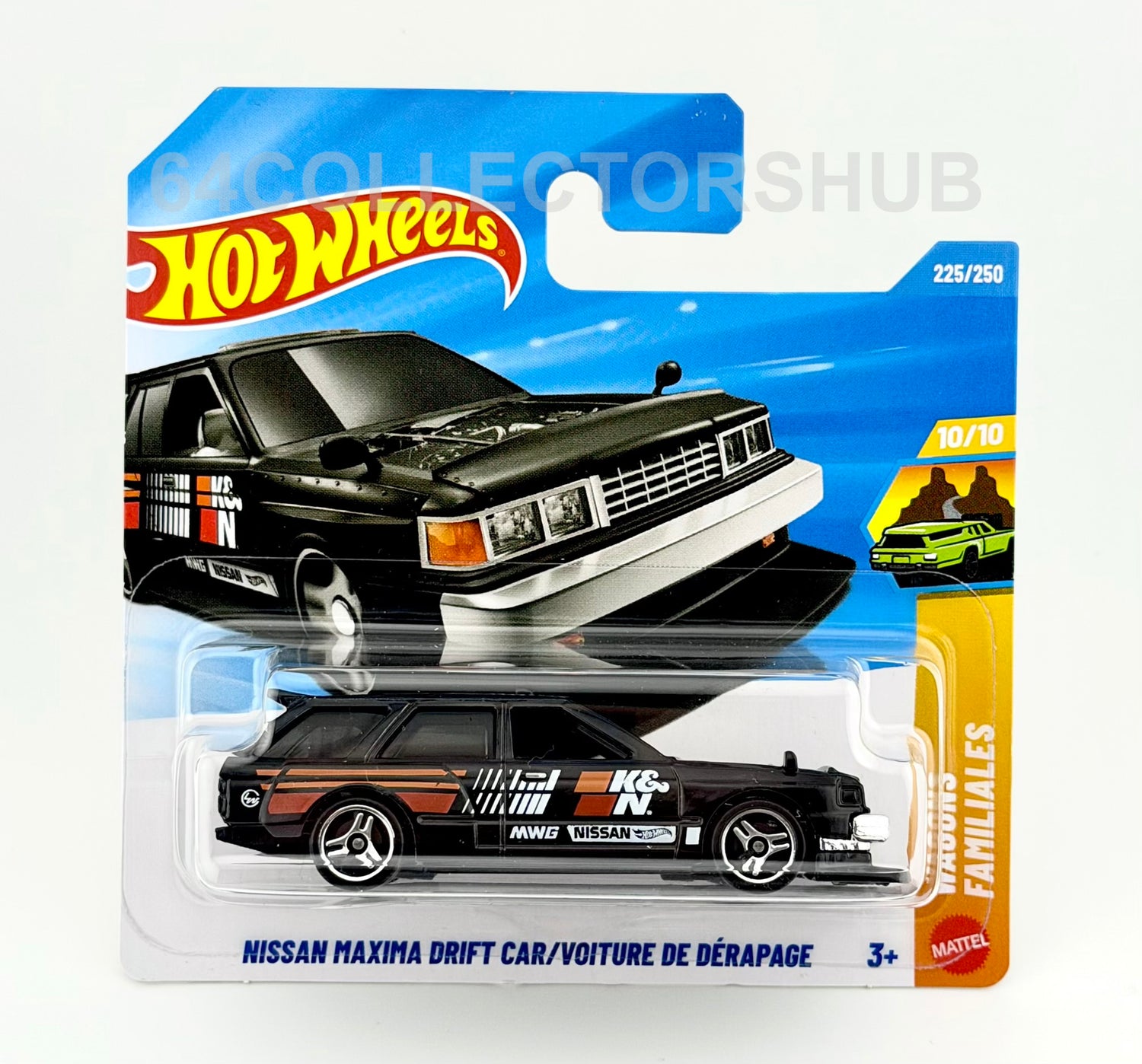 Hot Wheels - Nissan Maxima Drift Car - Black - HW Wagons - 225/250 - 2026