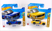 Hot Wheels - BMW 2002 - Blue & Yellow - 70s vs 90s - Bundle of 2 - 2025