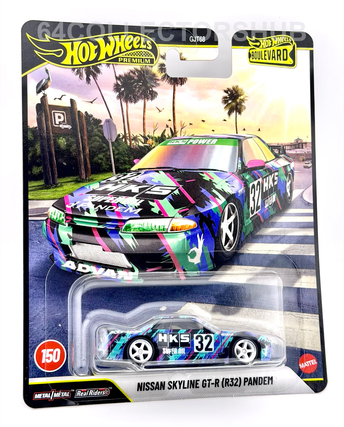 Hot Wheels Premium - Nissan Skyline GT-R R32 Pandem - HKS - Boulevard #150