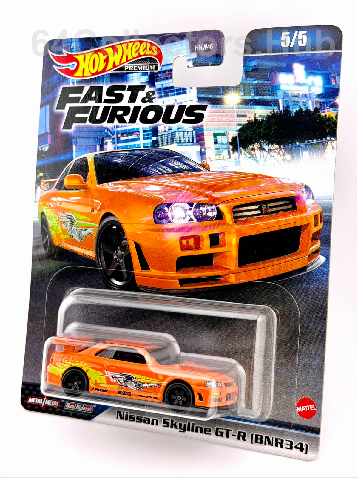 Hot Wheels Premium Nissan Skyline GT-R (BNR34) - Fast & Furious 5/5 - 2022