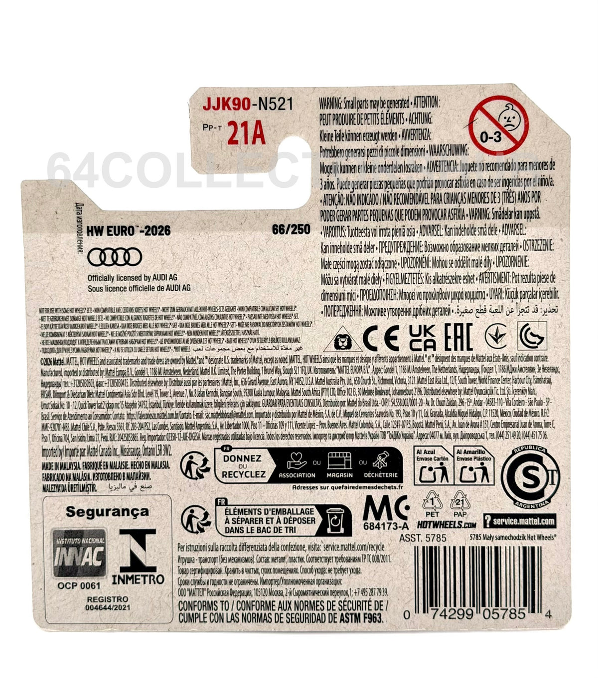 Hot Wheels - ’17 Audi RS 6 Avant - Silver - HW Euro - 66/250 - 2026