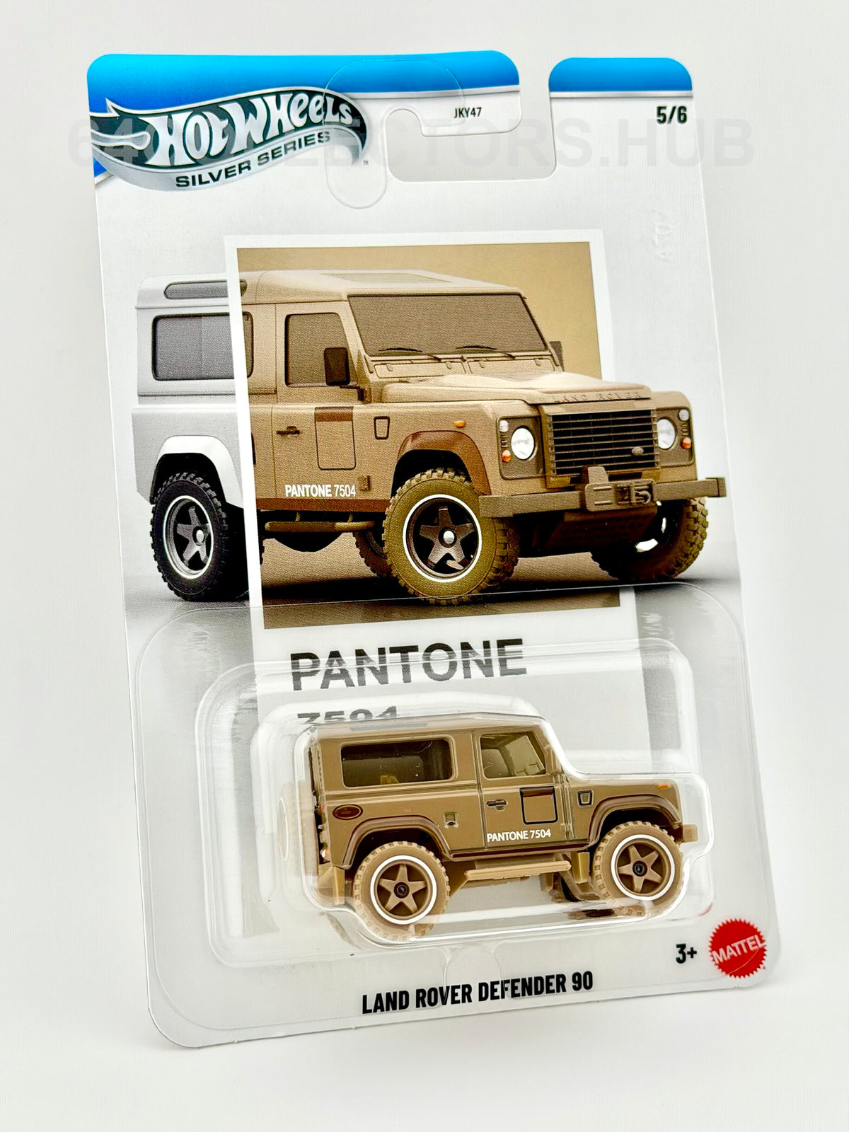 Hot Wheels Silver Series Land Rover Defender 90 - Pantone 7504 - 5/6 - 2026