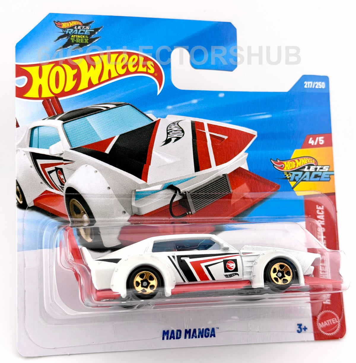 Hot Wheels - Mad Manga - White - Let’s Race - 217/250 - 2026 Treasure Hunt