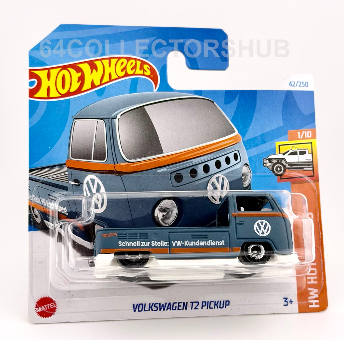 Hot Wheels - Volkswagen T2 Pickup - Blue - HW Hot Trucks - 42/250 - 2024