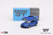 MINI GT - Nissan Skyline GT-R (R34) V-Spec - Bayside Blue #759 - Boxed