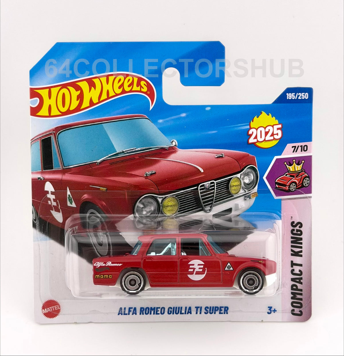Hot Wheels - Alfa Romeo Giulia Ti Super - Red White Green - Bundle of 3