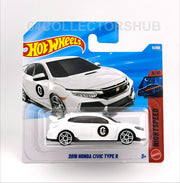 Hot Wheels - 2018 Honda Civic Type R Blue & White - Bundle of 2 - 2025/2026