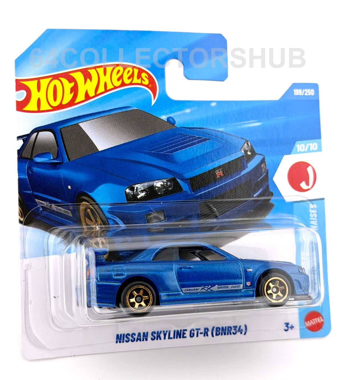 Hot Wheels - Nissan Skyline GT-R (BNR34) - Blue - HW J-Imports - 199/250 - 2026