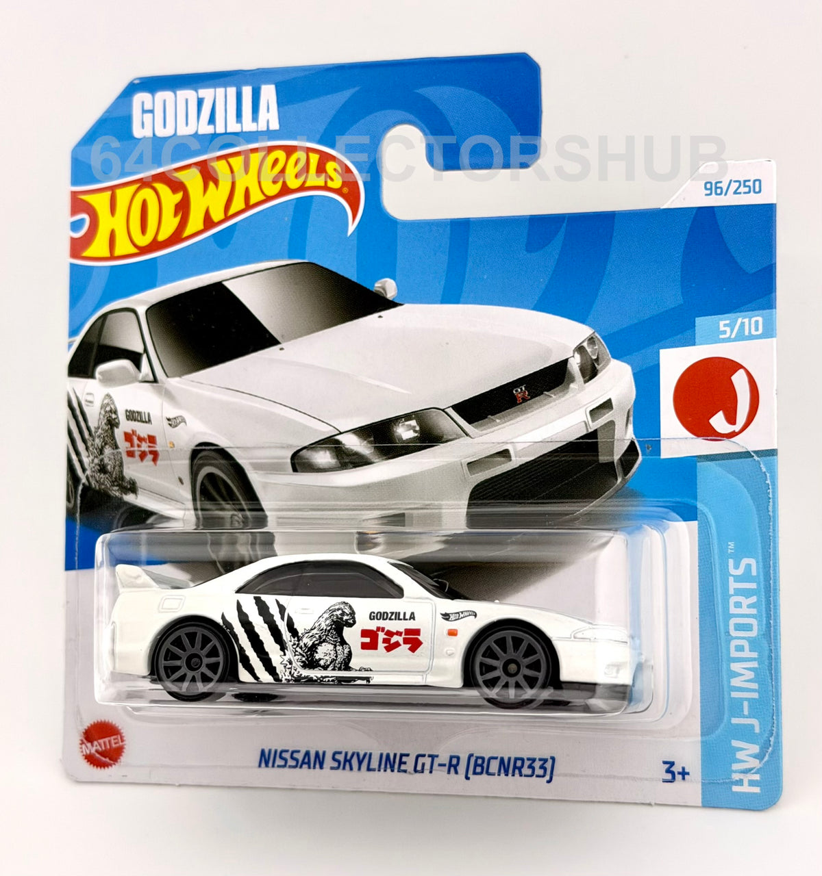 Hot Wheels - Nissan Skyline GT-R (BCNR33) (White) - Godzilla - 96/250 - 2024