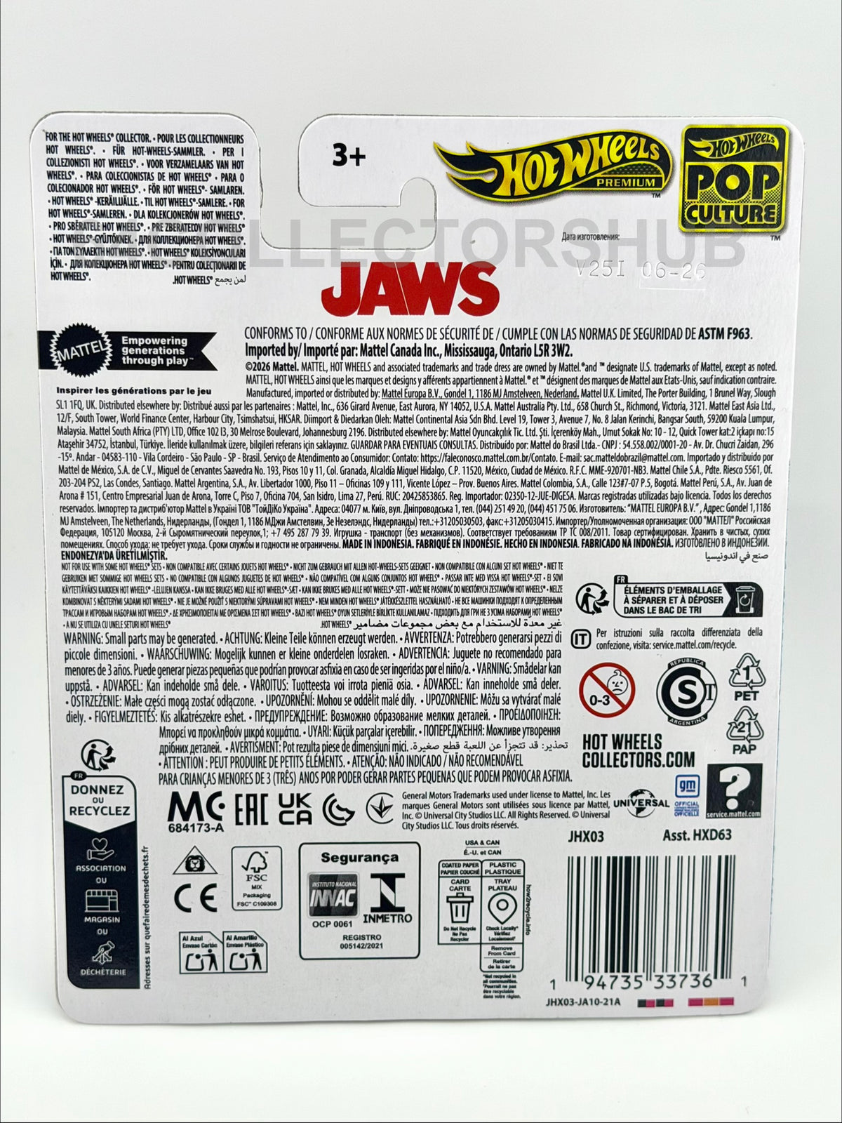 Hot Wheels Premium - '75 Chevy Blazer Custom - Jaws - Pop Culture