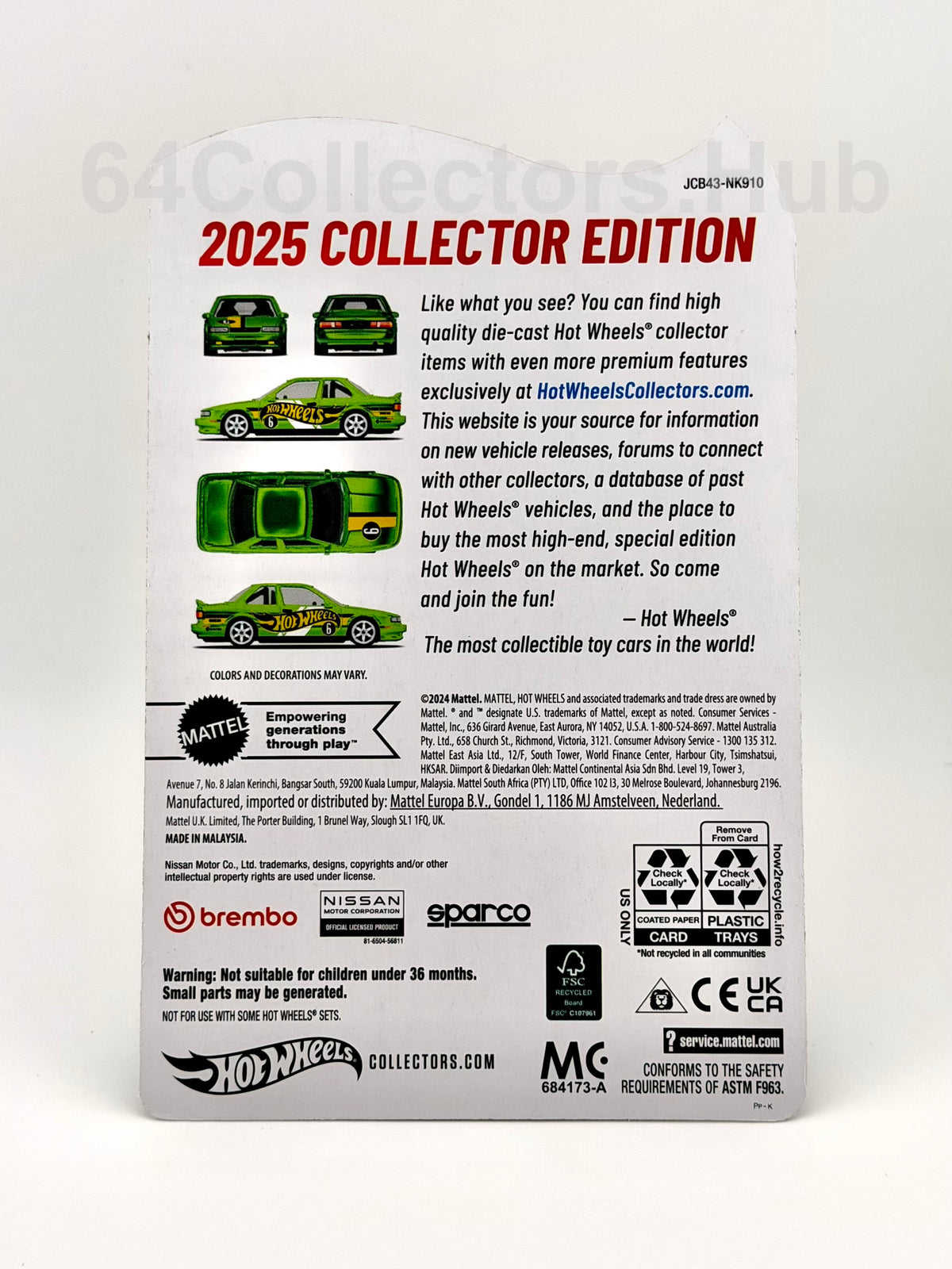 Hot Wheels - ’91 Nissan Sentra SE-R - 2025 Collector Edition