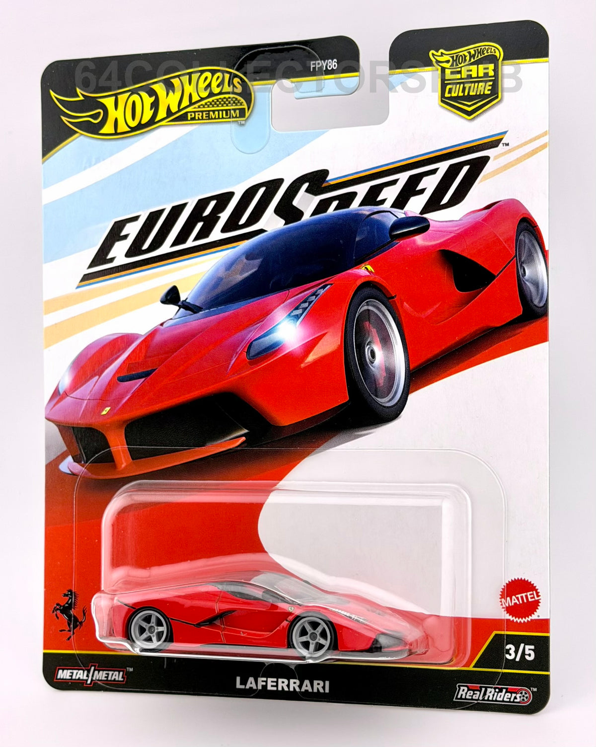 Hot Wheels Premium - LaFerrari - Euro Speed 3/5 - Red - 2025