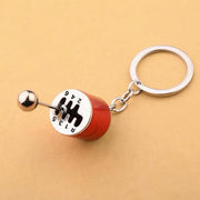 6-Speed Manual Gear Shift Keychain | Metal Car Gear Stick Keyring | JDM Car Enthusiast Gift | Fidget Keychain
